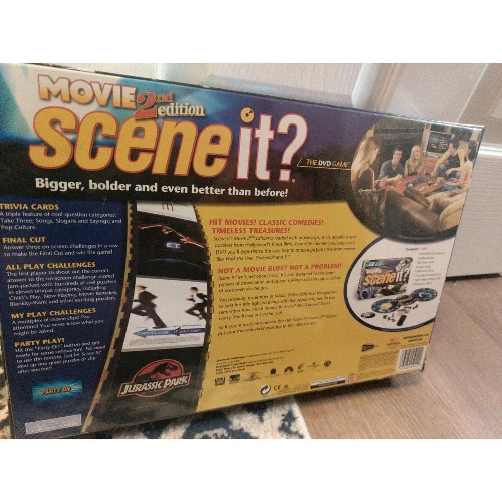 Mattel Scene It? Movie 2nd Edition DVD Trivia Game 2+ Players Age 12+ 2004